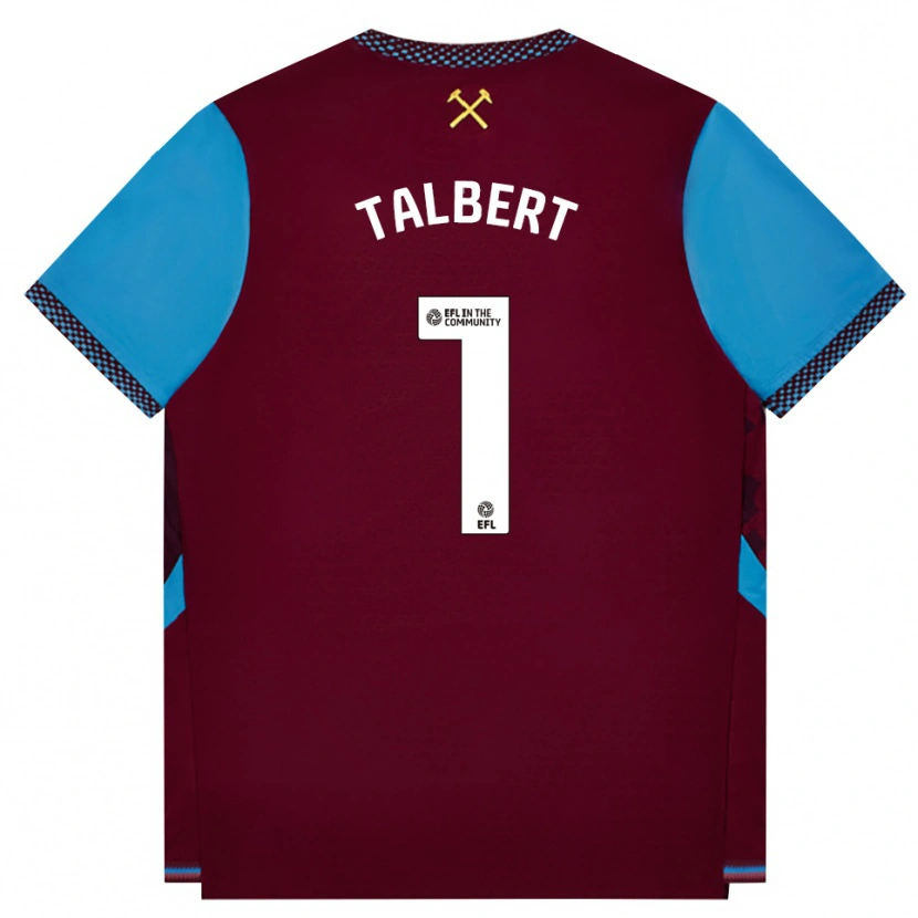Danxen Herren Katelin Talbert #1 Burgund Kornblumenblau Heimtrikot Trikot 2026/27 T-Shirt Österreich
