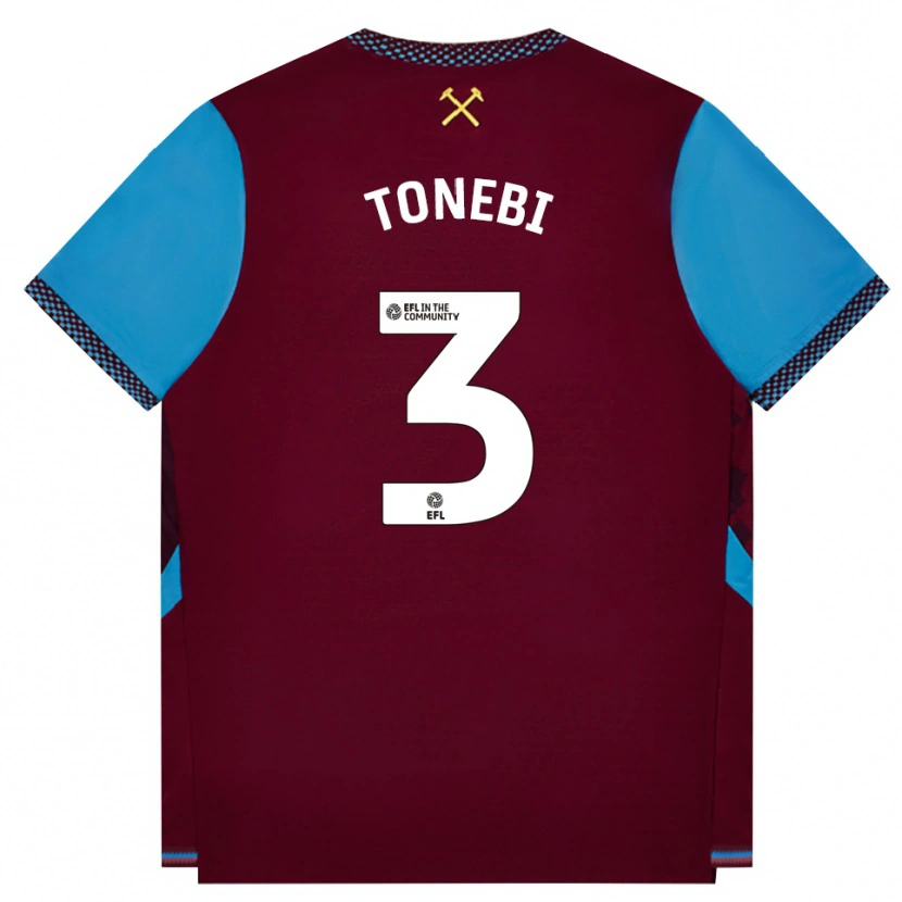 Danxen Herren Concilio Tonebi #3 Burgund Kornblumenblau Heimtrikot Trikot 2026/27 T-Shirt Österreich