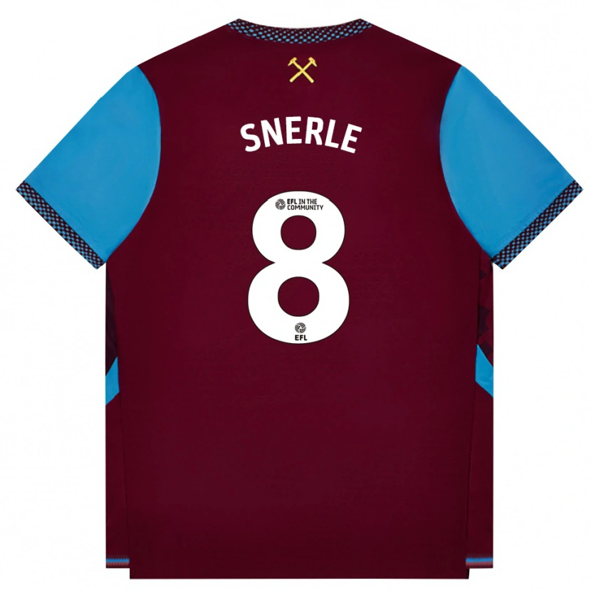 Danxen Herren Emma Snerle #8 Burgund Kornblumenblau Heimtrikot Trikot 2026/27 T-Shirt Österreich
