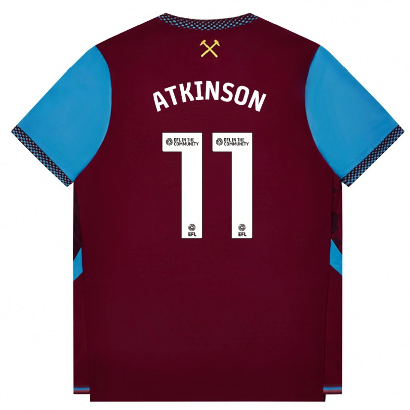 Danxen Herren Izzy Atkinson #11 Burgund Kornblumenblau Heimtrikot Trikot 2026/27 T-Shirt Österreich