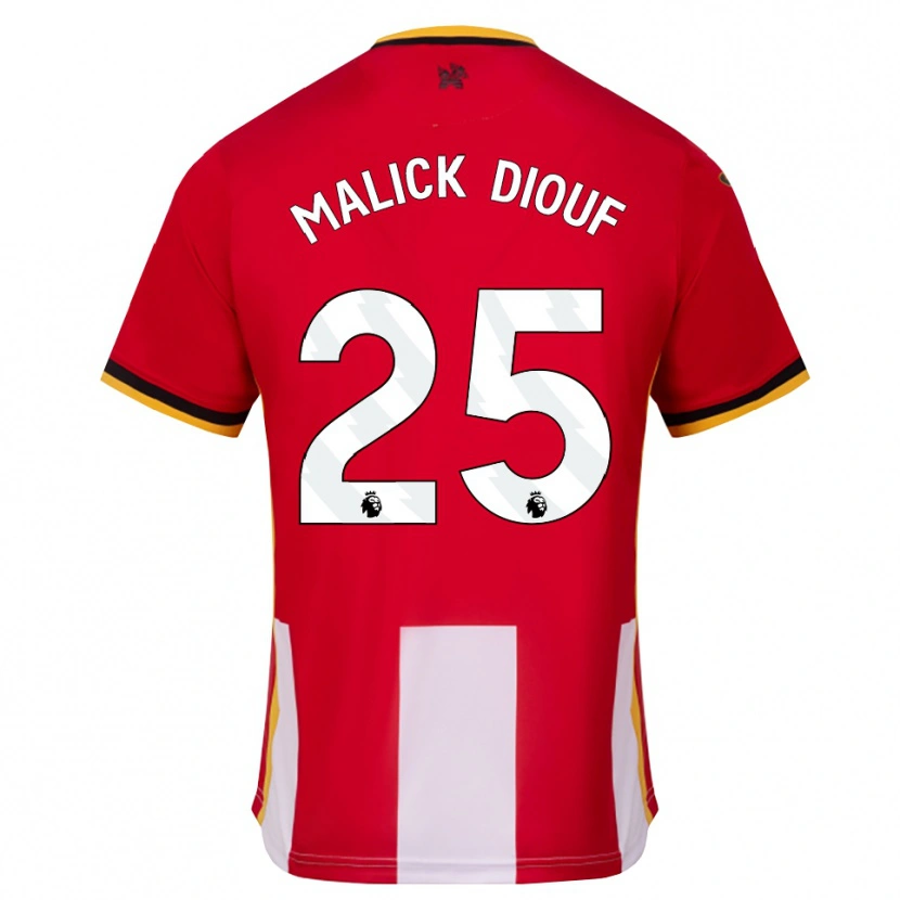 Danxen Herren El Hadji Malick Diouf #25 Gelb Schwarz Rot Heimtrikot Trikot 2026/27 T-Shirt Österreich