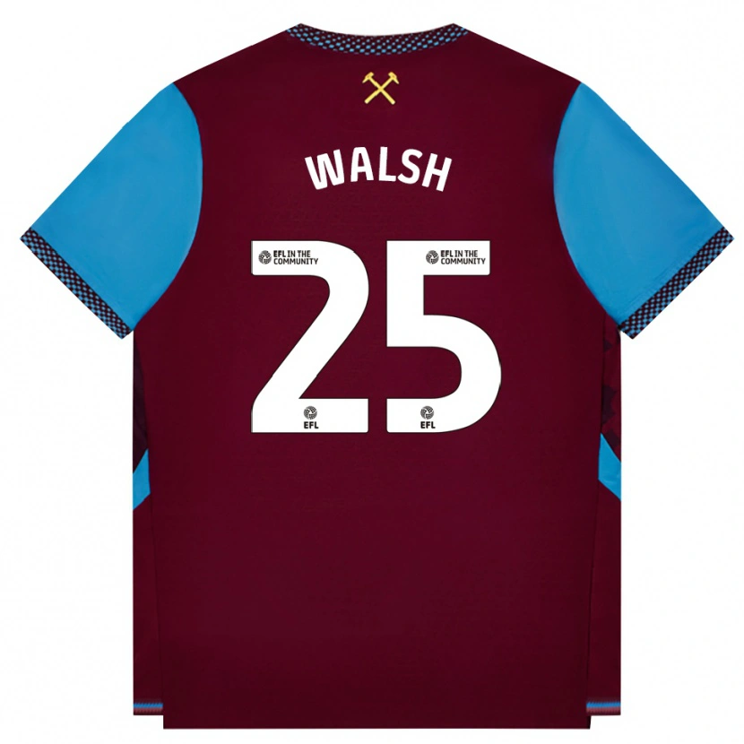 Danxen Herren Megan Walsh #25 Burgund Kornblumenblau Heimtrikot Trikot 2026/27 T-Shirt Österreich