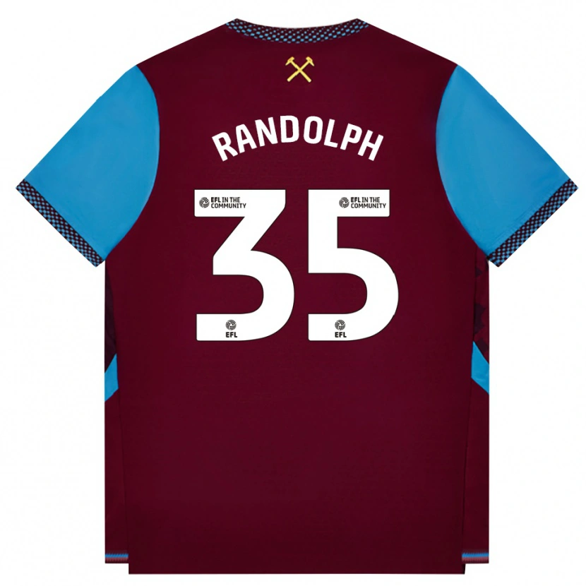 Danxen Herren Darren Randolph #35 Burgund Kornblumenblau Heimtrikot Trikot 2026/27 T-Shirt Österreich
