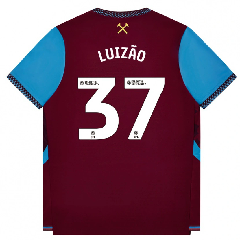 Danxen Herren Luizão #37 Burgund Kornblumenblau Heimtrikot Trikot 2026/27 T-Shirt Österreich