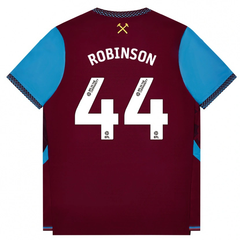 Danxen Herren Junior Robinson #44 Burgund Kornblumenblau Heimtrikot Trikot 2026/27 T-Shirt Österreich