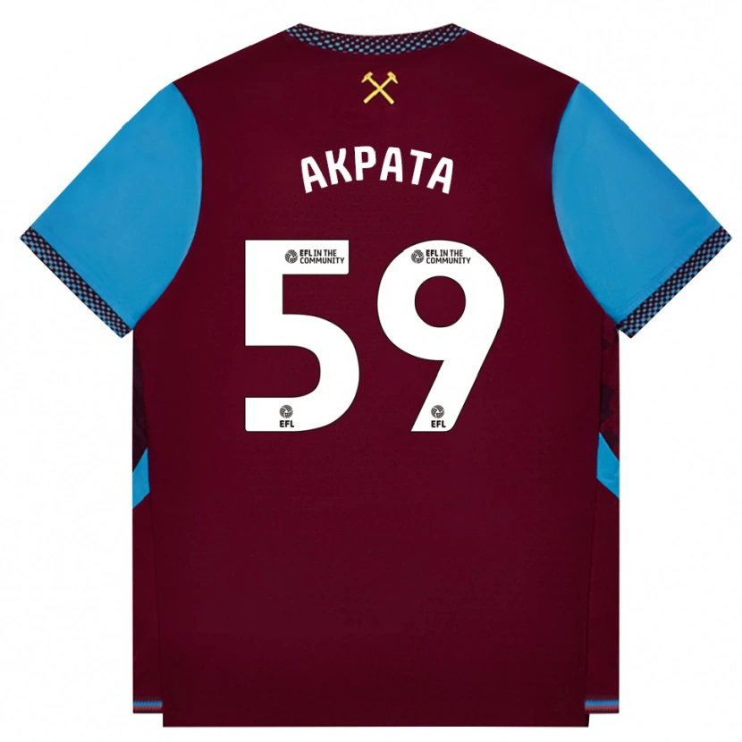 Danxen Herren Tyron Akpata #59 Burgund Kornblumenblau Heimtrikot Trikot 2026/27 T-Shirt Österreich