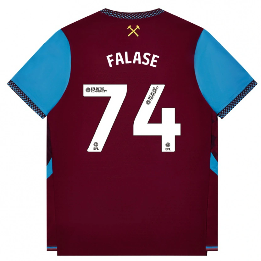 Danxen Herren Asher Falase #74 Burgund Kornblumenblau Heimtrikot Trikot 2026/27 T-Shirt Österreich