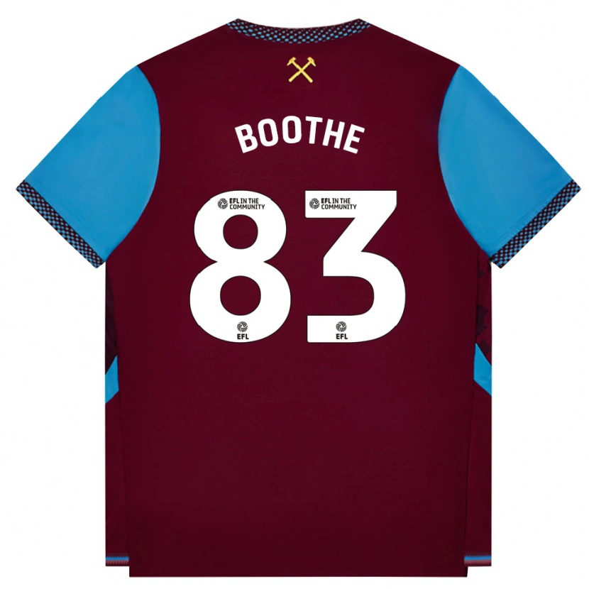 Danxen Herren Sebastian Boothe #83 Burgund Kornblumenblau Heimtrikot Trikot 2026/27 T-Shirt Österreich