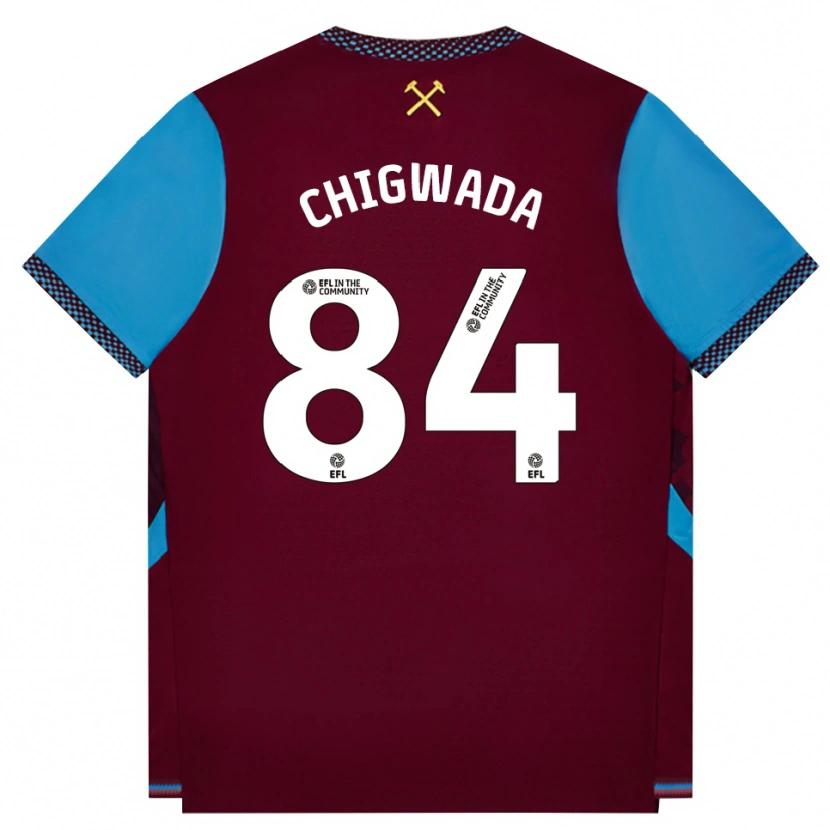 Danxen Herren David Chigwada #84 Burgund Kornblumenblau Heimtrikot Trikot 2026/27 T-Shirt Österreich