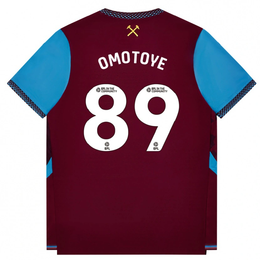 Danxen Herren Tyrone Omotoye #89 Burgund Kornblumenblau Heimtrikot Trikot 2026/27 T-Shirt Österreich