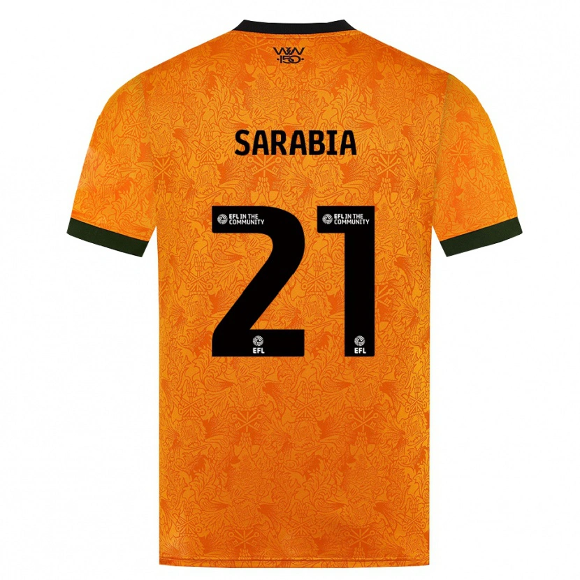 Danxen Herren Pablo Sarabia #21 Orange Schwarz Heimtrikot Trikot 2026/27 T-Shirt Österreich
