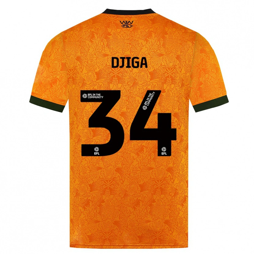 Danxen Herren Nasser Djiga #34 Orange Schwarz Heimtrikot Trikot 2026/27 T-Shirt Österreich