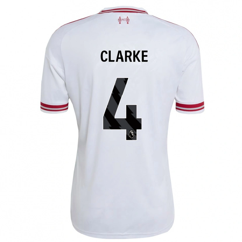 Danxen Herren Lucas Clarke #4 Rot Weiß Auswärtstrikot Trikot 2026/27 T-Shirt Österreich