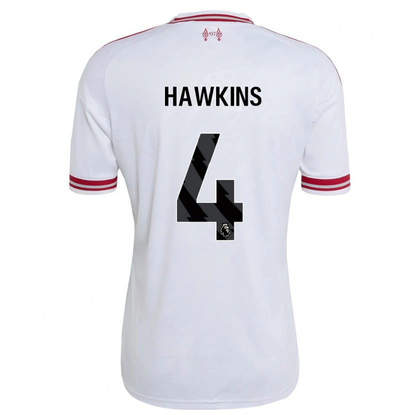 Danxen Herren Max Hawkins #4 Rot Weiß Auswärtstrikot Trikot 2026/27 T-Shirt Österreich
