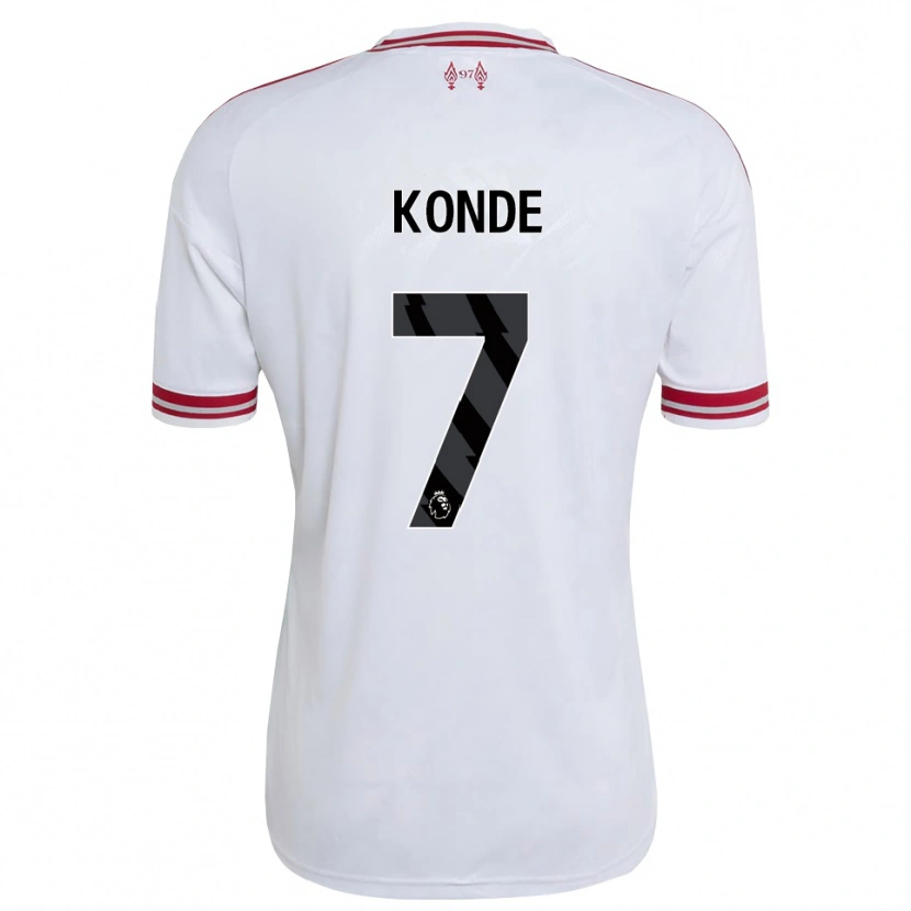 Danxen Herren Isaac Konde #7 Rot Weiß Auswärtstrikot Trikot 2026/27 T-Shirt Österreich