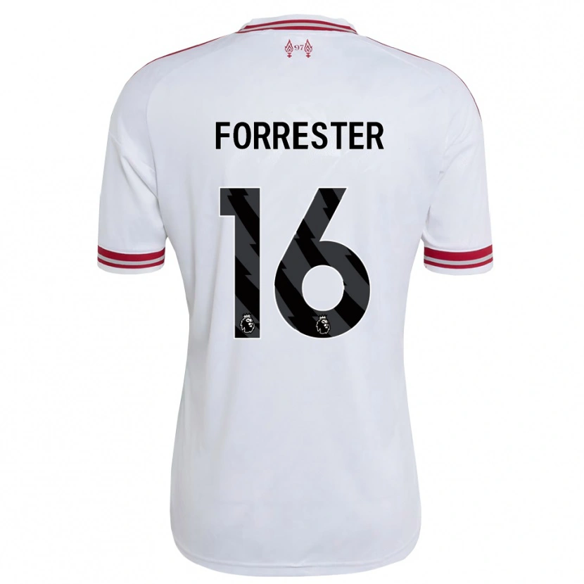 Danxen Herren La'more Lee Forrester #16 Rot Weiß Auswärtstrikot Trikot 2026/27 T-Shirt Österreich