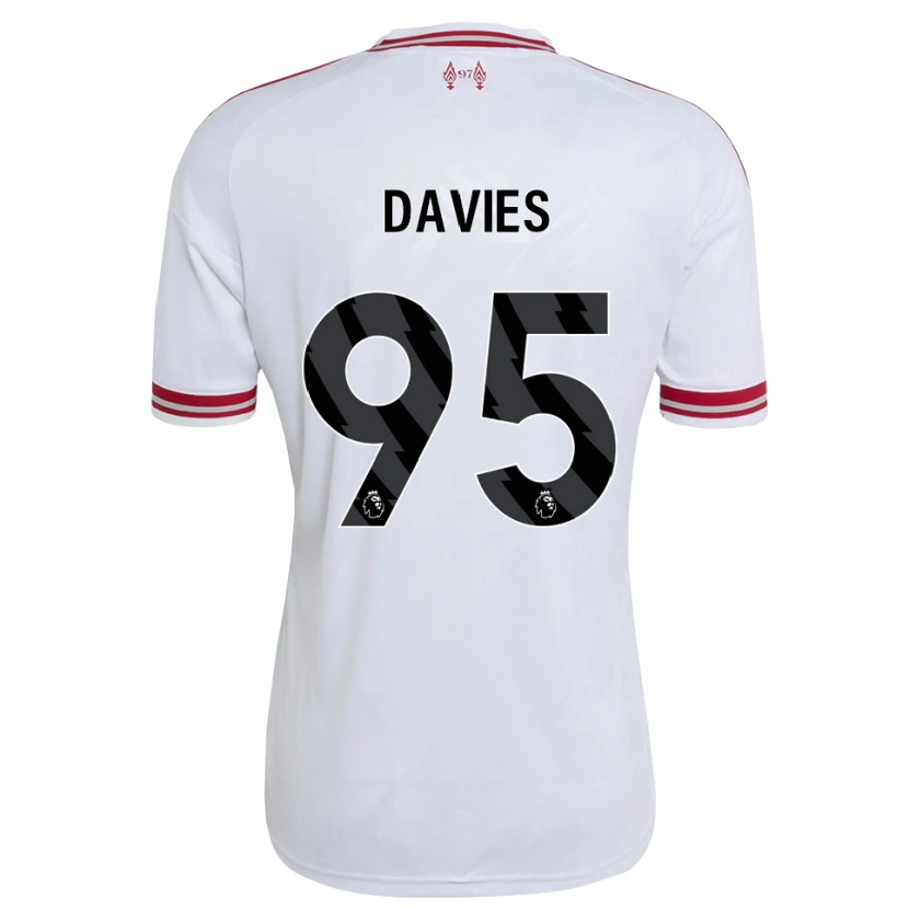 Danxen Herren Harvey Davies #95 Rot Weiß Auswärtstrikot Trikot 2026/27 T-Shirt Österreich