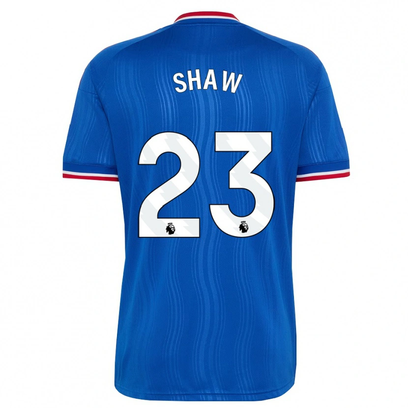 Danxen Herren Luke Shaw #23 Blau Weiß Rot Auswärtstrikot Trikot 2026/27 T-Shirt Österreich