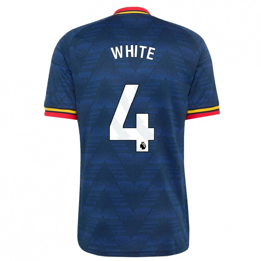 Danxen Herren Ben White #4 Mitternachtsblau Gelb Rot Auswärtstrikot Trikot 2026/27 T-Shirt Österreich