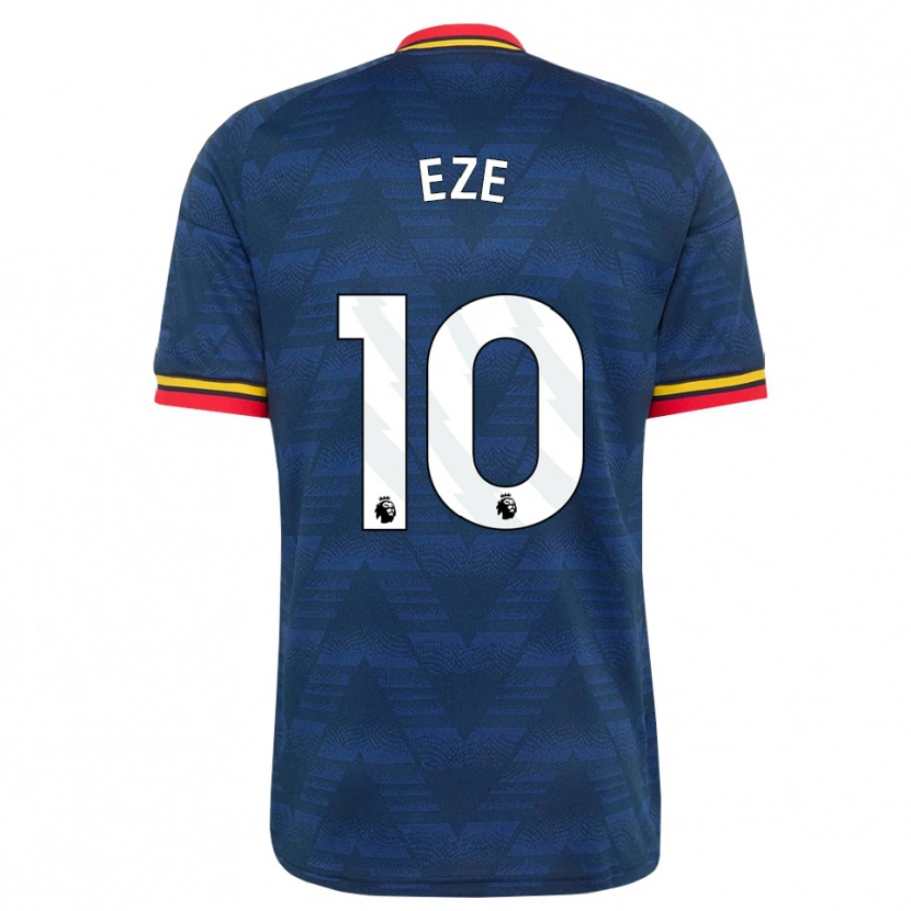 Danxen Herren Eberechi Eze #10 Mitternachtsblau Gelb Rot Auswärtstrikot Trikot 2026/27 T-Shirt Österreich
