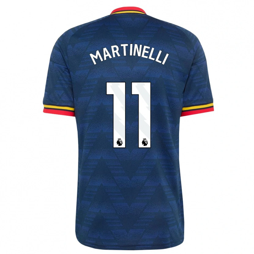 Danxen Herren Gabriel Martinelli #11 Mitternachtsblau Gelb Rot Auswärtstrikot Trikot 2026/27 T-Shirt Österreich