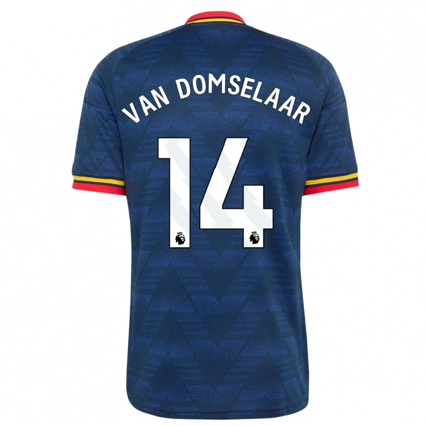 Danxen Herren Daphne Van Domselaar #14 Mitternachtsblau Gelb Rot Auswärtstrikot Trikot 2026/27 T-Shirt Österreich