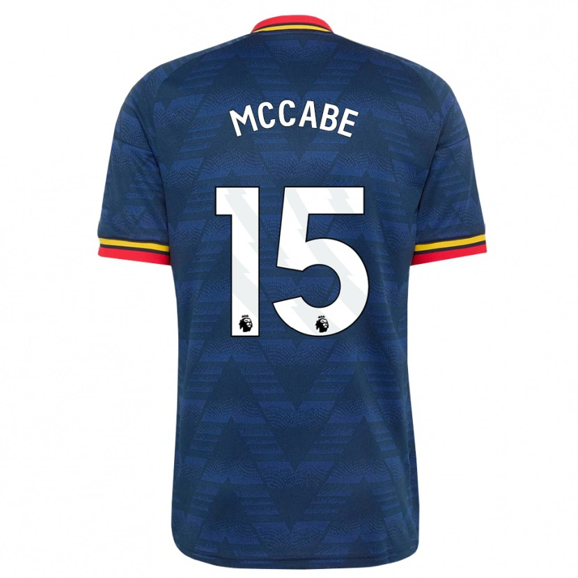 Danxen Herren Katie Mccabe #15 Mitternachtsblau Gelb Rot Auswärtstrikot Trikot 2026/27 T-Shirt Österreich