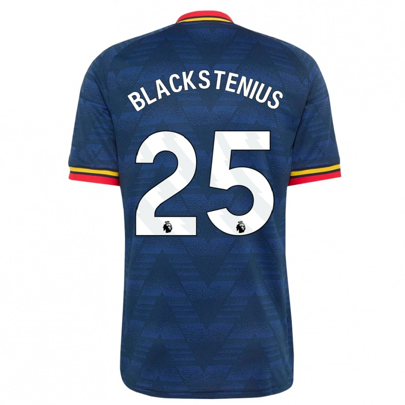 Danxen Herren Stina Blackstenius #25 Mitternachtsblau Gelb Rot Auswärtstrikot Trikot 2026/27 T-Shirt Österreich