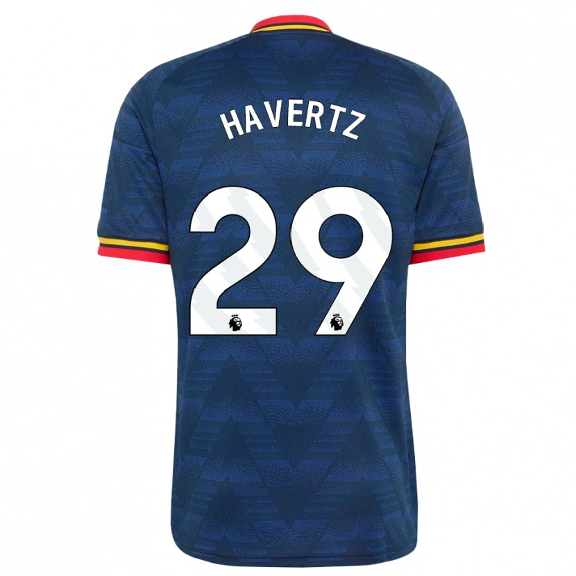 Danxen Herren Kai Havertz #29 Mitternachtsblau Gelb Rot Auswärtstrikot Trikot 2026/27 T-Shirt Österreich
