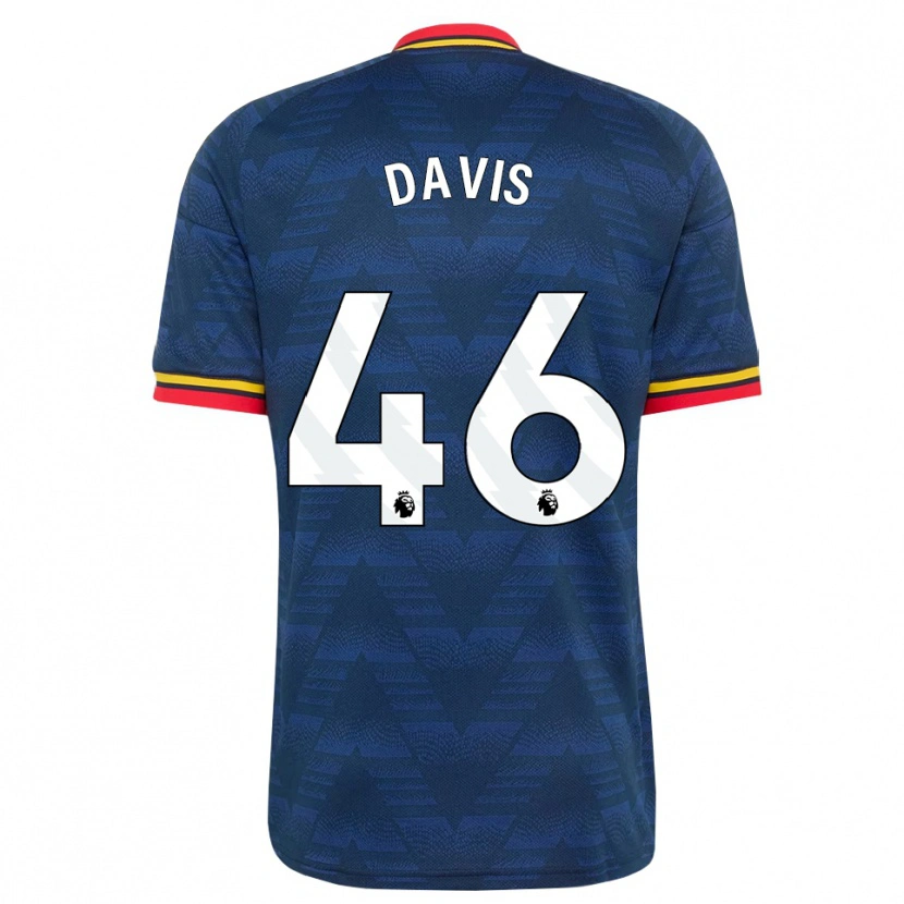 Danxen Herren Timi Davis #46 Mitternachtsblau Gelb Rot Auswärtstrikot Trikot 2026/27 T-Shirt Österreich