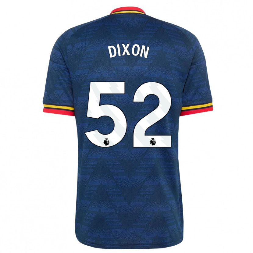 Danxen Herren Jaden Dixon #52 Mitternachtsblau Gelb Rot Auswärtstrikot Trikot 2026/27 T-Shirt Österreich