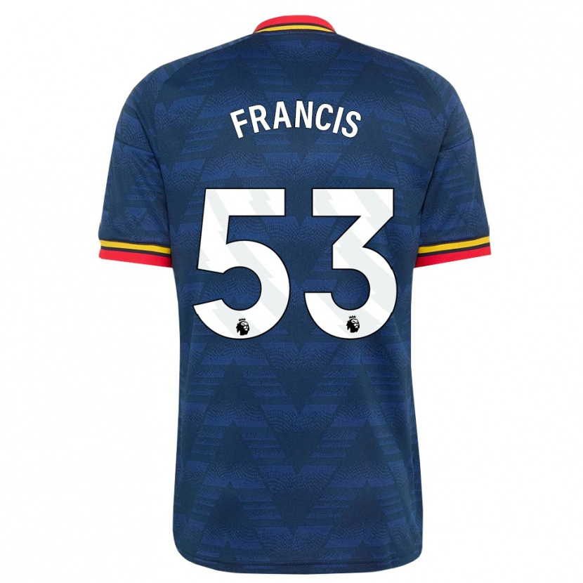 Danxen Herren Jack Henry Francis #53 Mitternachtsblau Gelb Rot Auswärtstrikot Trikot 2026/27 T-Shirt Österreich