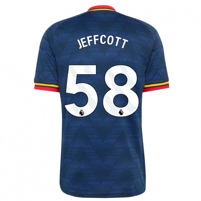 Danxen Herren Henry Jeffcott #58 Mitternachtsblau Gelb Rot Auswärtstrikot Trikot 2026/27 T-Shirt Österreich