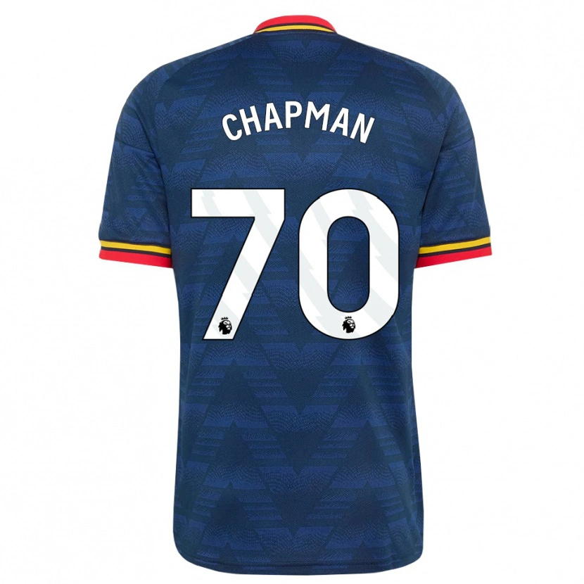 Danxen Herren Samuel Chapman #70 Mitternachtsblau Gelb Rot Auswärtstrikot Trikot 2026/27 T-Shirt Österreich