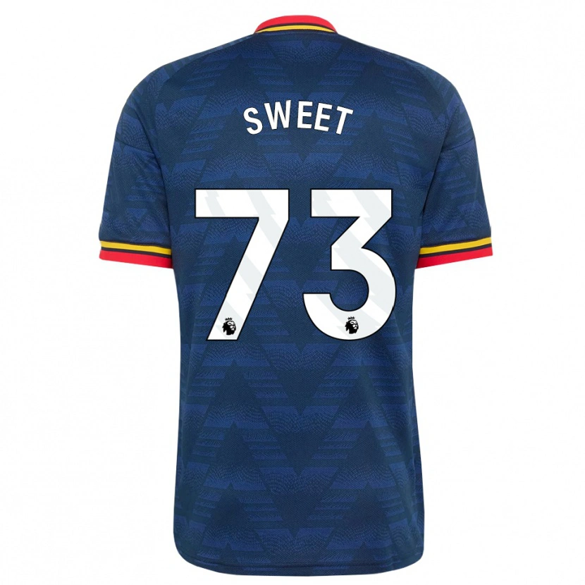 Danxen Herren James Sweet #73 Mitternachtsblau Gelb Rot Auswärtstrikot Trikot 2026/27 T-Shirt Österreich