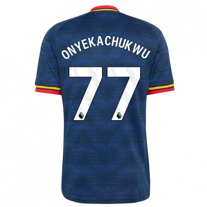 Danxen Herren Samuel Onyekachukwu #77 Mitternachtsblau Gelb Rot Auswärtstrikot Trikot 2026/27 T-Shirt Österreich