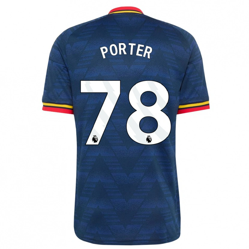 Danxen Herren Jack Porter #78 Mitternachtsblau Gelb Rot Auswärtstrikot Trikot 2026/27 T-Shirt Österreich