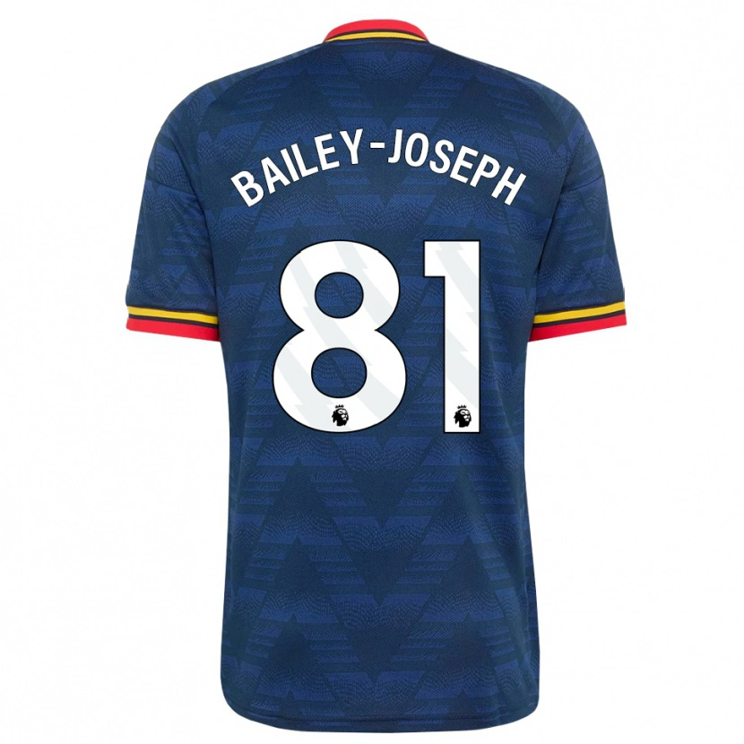 Danxen Herren Brando Bailey-Joseph #81 Mitternachtsblau Gelb Rot Auswärtstrikot Trikot 2026/27 T-Shirt Österreich