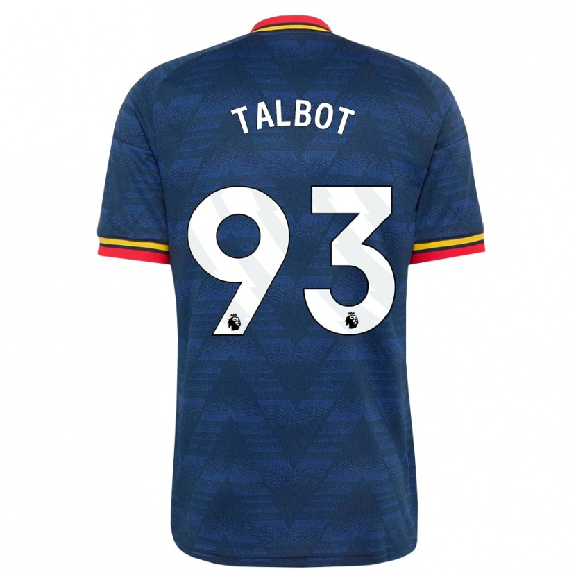 Danxen Herren Jack Talbot #93 Mitternachtsblau Gelb Rot Auswärtstrikot Trikot 2026/27 T-Shirt Österreich