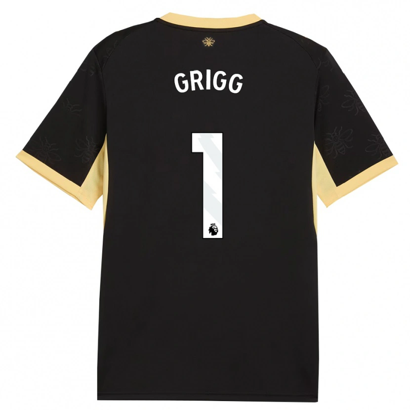 Danxen Herren Finley Grigg #1 Schwarz Gelb Auswärtstrikot Trikot 2026/27 T-Shirt Österreich