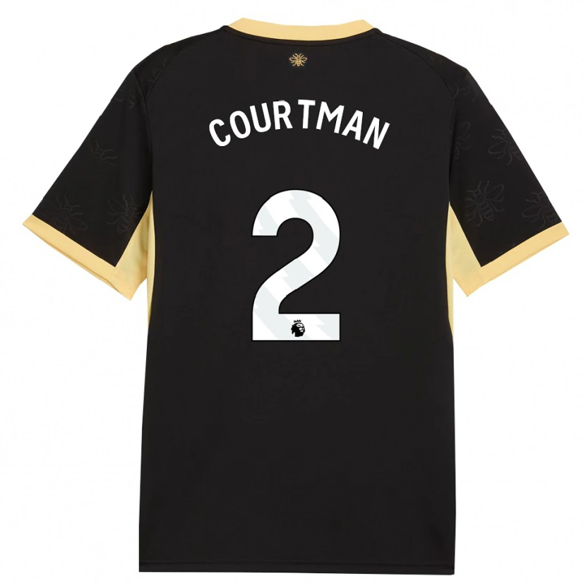Danxen Herren Charlie Courtman #2 Schwarz Gelb Auswärtstrikot Trikot 2026/27 T-Shirt Österreich