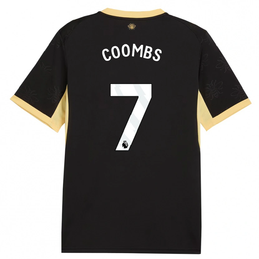 Danxen Herren Laura Coombs #7 Schwarz Gelb Auswärtstrikot Trikot 2026/27 T-Shirt Österreich