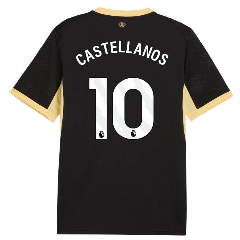 Danxen Herren Deyna Castellanos #10 Schwarz Gelb Auswärtstrikot Trikot 2026/27 T-Shirt Österreich