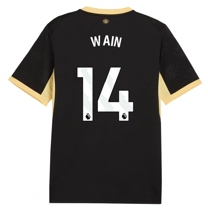 Danxen Herren Jake Wain #14 Schwarz Gelb Auswärtstrikot Trikot 2026/27 T-Shirt Österreich