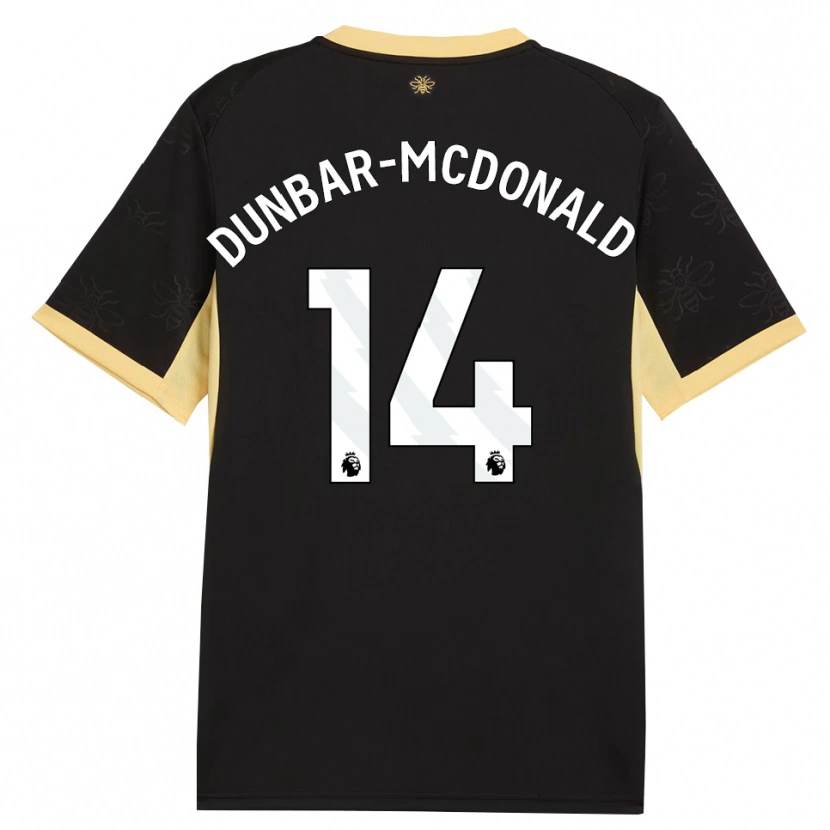 Danxen Herren Christian Dunbar-Mcdonald #14 Schwarz Gelb Auswärtstrikot Trikot 2026/27 T-Shirt Österreich