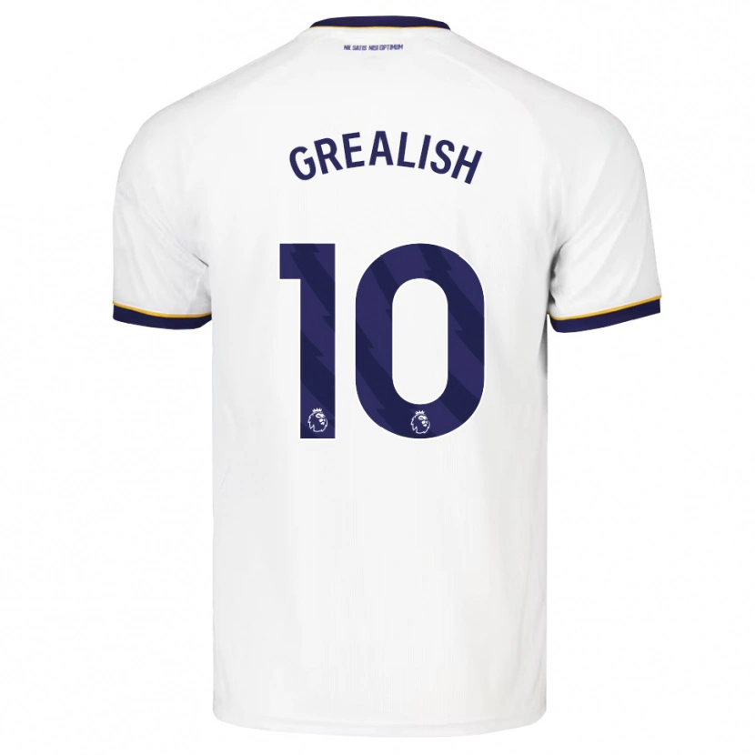 Danxen Herren Jack Grealish #10 Mitternachtsblau Weiß Gelb Auswärtstrikot Trikot 2026/27 T-Shirt Österreich
