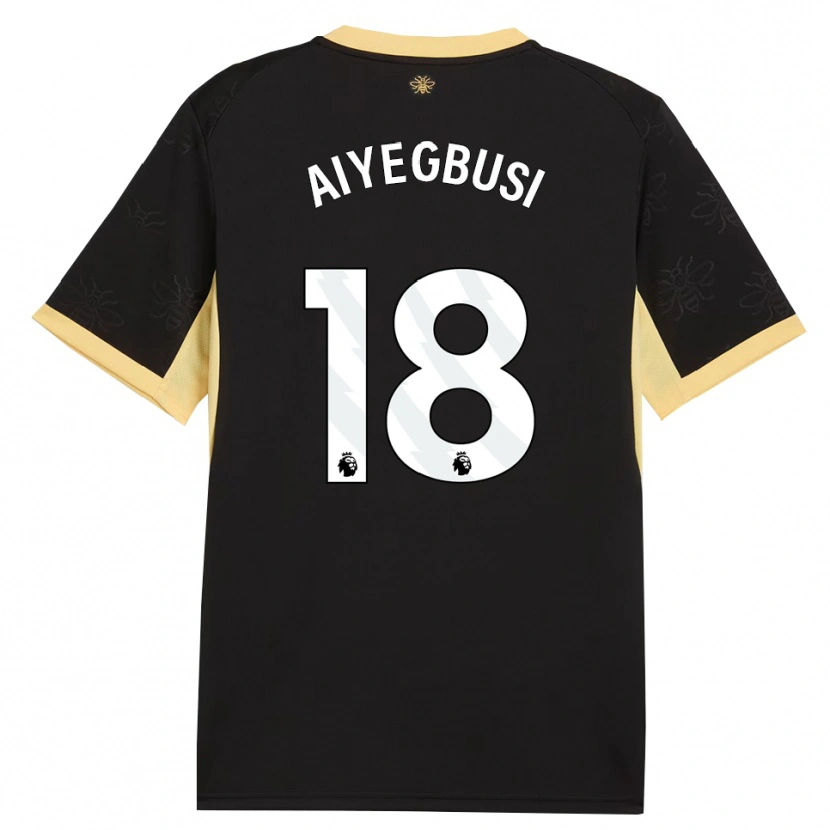 Danxen Herren Tirenioluwa Aiyegbusi #18 Schwarz Gelb Auswärtstrikot Trikot 2026/27 T-Shirt Österreich