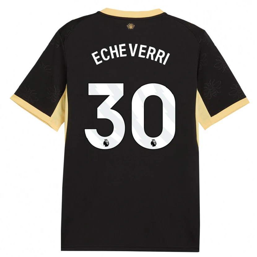 Danxen Herren Claudio Echeverri #30 Schwarz Gelb Auswärtstrikot Trikot 2026/27 T-Shirt Österreich