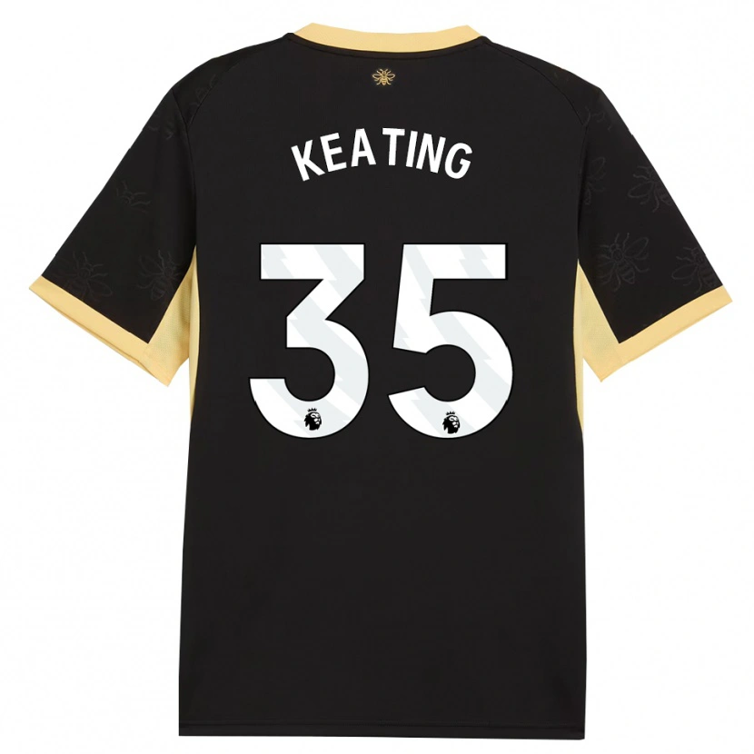 Danxen Herren Khiara Keating #35 Schwarz Gelb Auswärtstrikot Trikot 2026/27 T-Shirt Österreich