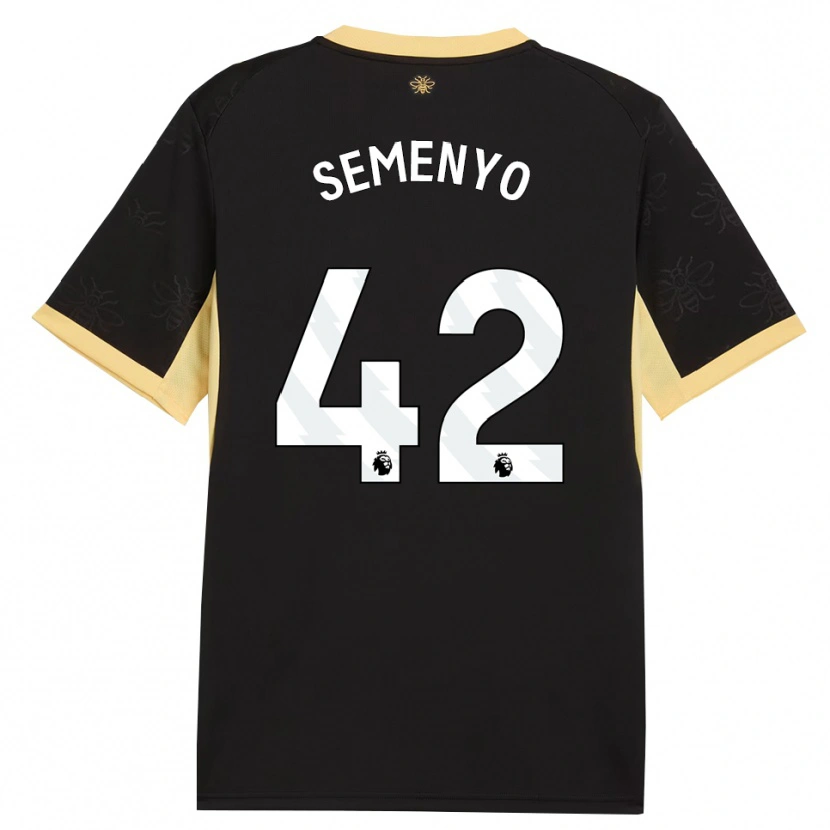 Danxen Herren Antoine Semenyo #42 Schwarz Gelb Auswärtstrikot Trikot 2026/27 T-Shirt Österreich